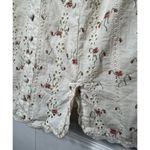 ASOS  Design Cream Pink Floral Eyelet Lace Mini Dress Blouson Sleeve Sz 6 Medium Photo 6