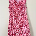Tommy Bahama Bimini Printed Cowlneck Sleeveless Shift Dress Summer A-Line Large Photo 3