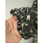 Old Navy  Maxi Dress Size L Green Floral Tiered Prairie Forest Whimsigoth Modest Photo 2