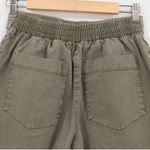 Splendid Olive Green Crop Wide Leg Pants Womens Utility Drawstring Size S Photo 5