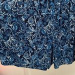 Torrid Challis Tie Straps Romper Dark Blue Floral Smocked Waist Pockets 3 / 22 Photo 4