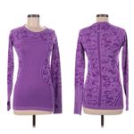 Lululemon  Swiftly Tech Long Sleeve Crew, Heathered Tender Violet Purple sz. 6 Photo 4