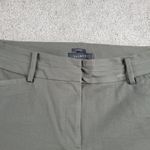 Talbots  Womens Pants 12 Army Green Stright Leg Pocket Stretch Casual Office Work Photo 4