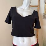 Lululemon CROPPED V NECK CAP SLEEVE RIBBED T SHIRT Size 10 Photo 0