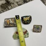 Lot Of 4 Pretty Handmade Costume Brooch Pin Handcrafted Costume Jewelry Photo 8