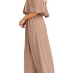 Show Me Your Mumu XXS hacienda maxi dress ruffle top dune color chiffon wedding Photo 3