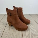 Style & Co. Women's Toryy Clog Buckle Booties 7M Cognac NB $70 Tan Size 7 Photo 0