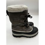 Sorel Caribou Waterproof Winter Boots Womens 6.5 Gray Faux Fur Lined Photo 2