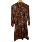 ZARA  NEW WOMAN MIDI‎ FLORAL PRINT DRESS WITH BOW V-NECK Photo 1