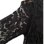 Divided Black Floral Lace Long Sleeve Dress Size XS Photo 3