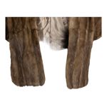 Vintage The May Company Cleveland Mink Real Fur Brown Shawl One Size Old Money Size M Photo 2