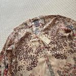 Johnny Was  Jungle Paisley Button Up Blouse Shirt Top Sz M Medium Multi Color Photo 14