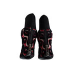 Stuart Weitzman  Bacari Tapestry Velvet Trim Ankle Boots Size 4 Photo 8