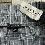 Kendall + Kylie Plaid Paperbag Skirt NWT from PacSun Black White Grey Tie Belt L Photo 4