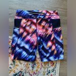 Athleta  Biker Shorts Compression Shorts Workout Booty Shorts Multi Color Size S Photo 4