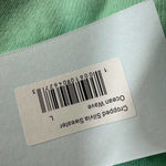 Hill House The Cropped Sylvie Sweater Size Large Ocean Wave Merino Wool Photo 10