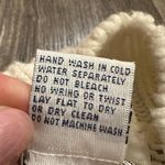 Vintage Hand Knit Chrysanthemum Sweater Womens White Floral Pink Purple Flowers Size M Photo 4