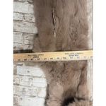 Twenty Twenty Vtg Rabbit Fur Leather Trim Vest Full Zip Taupe Tan Boho Festival Brown Size M Photo 10