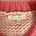 BaeVely Heart Knit Sweater Pink Size M Photo 6