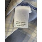 LC Lauren Conrad  Blue/Gray Plaid Short Flutter Sleeves Keyhole‎ Size XS Soft Photo 5