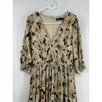 Ralph Lauren Polo Floral Pleated Satin Dress Spring Buttercup Floral size 4 Photo 2