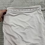 superdown  Lydia White One Shoulder Crop Top & Tulip Hem High Low Maxi Skirt S Photo 8