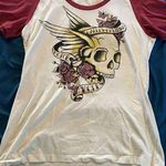 Harley Davidson  Women's Shortsleeve Shirt Large Sugar Skull EUC Arkansas Photo 0