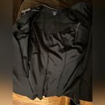 Dress Barn Black & Metallic Gold Floral Print Sz 16W Gold Button & Shoulder Pads Photo 8