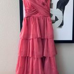 Vintage corset pink ruffle dress Barbie Size XS Photo 0