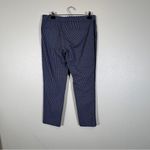 Akris Punto  Blue Striped Ankle Straight Leg Trouser Dress Pants Womens 8 Preppy Photo 10