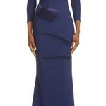 Chiara Boni Cody Ruffle 3/4 Sleeves Trumpet Gown Photo 0