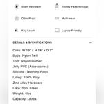 BEIS The Diaper Bag in Black w/ Gold Hardware Photo 4