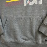 Burton Snowboarding Logo Gray Hoodie Graphic Sweatshirt M Pouch Pocket Unisex Photo 3