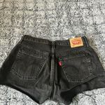 Levi's  501 Lunar Black Distressed Jean Shorts size 29 Photo 3