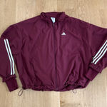 Adidas  Windbreaker Oversized Hyperglam Size M Red White Photo 0