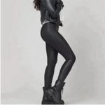 Spanx faux leather high rise leggings black small tall NWT Photo 2