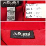 Sag Harbor Faux Suede Jacket | Petite Large | Velour Velvet | Classic Red Size undefined Photo 6