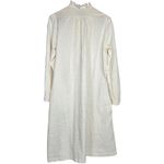 Vintage Miss Elaine 80s ILGWU Made In USA Floral Long Sleeve Button Up Nightgown Size M Photo 1