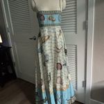 NWOT Alemais Blue and Cream Shell Print Dress Size 6 Photo 5