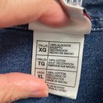 The Disney Store VTG Chambray Denim Button Down XL Minnie Mickey Mouse Vintage Blue Photo 2