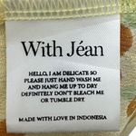 With Jean Loretta Cherry Puff Sleeve Mini Dress Women’s Size XS Yellow Cottageco Photo 11