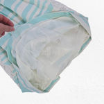 Moulinette Soeurs Blue White Striped Lace Inset Fit & Flare Midi Dress Size 6 Photo 6