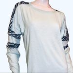 PINK - Victoria's Secret  Zebra Crewneck Long Sleeve Mint Green Photo 8