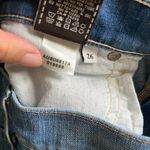 7 For All Mankind The Skinny Crop & Roll Jean Blue Womens Size 26 Denim Pants Photo 8