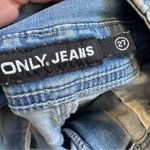 Vintage Y2K Only Jeans High Rise Button Fly Extra Short Jean Shorts Womens 27 Blue Photo 2