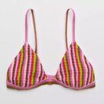 Aerie Women's Smocked Triangle Bikini Top Size XL Photo 2