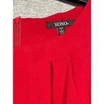 XOXO Women's Red Sleeveless Belted Dress Size 1/2 Photo 2