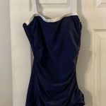 Maxine of Hollywood  Women’s Swim size 12 brand new color navy blue and white Photo 0
