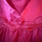 Vanity Fair  Coloratura Womens Nightgown Vintage Fire Ruby Nylon 30107 NWT Large Photo 12