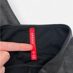 Spanx  Moto Faux Leather Leggings Pants Shiny Size Large Shimmer Black Photo 2